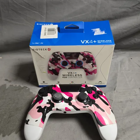BOXED GIOTECK VX4+ WIRELESS RGB CONTROLLER FOR PS4/PC