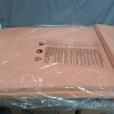 BOXED LOUNGER CUSHION CHAIR IN TERRACOTTA - 190CM