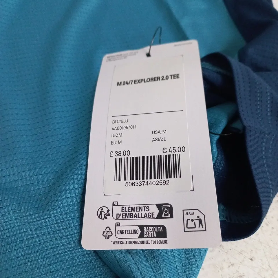 UK M BERGHAUS M 24/7 EXPLORER 2.0 TEE - TEAL/BLUE
