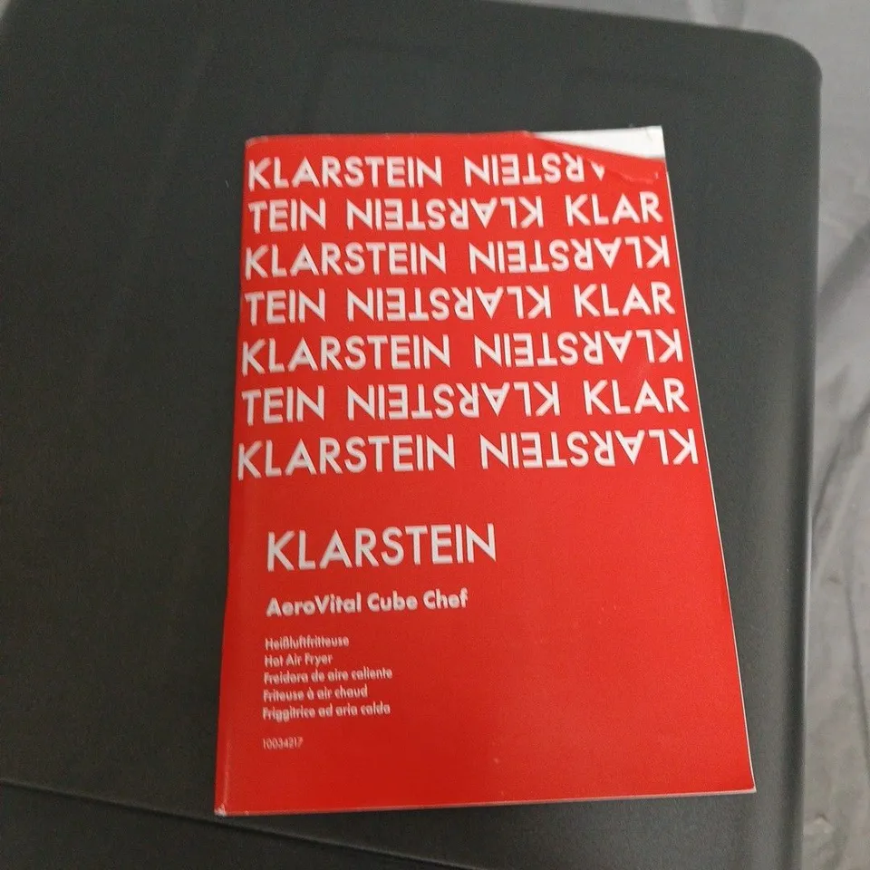KLARSTEIN AEROVITAL CUBE CHEF HOT AIR FRYER – BLACK
