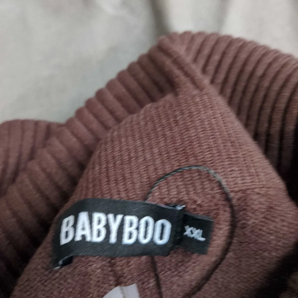 BABYBOO BROWN PORTIA KNITTED PANTS – SIZE XXL 