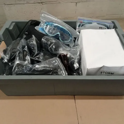 TUB TO CONTAIN STORM SUNGLASSES, SPEEDO SWIMMING GOGGLES AND SPORTS GOGGLES