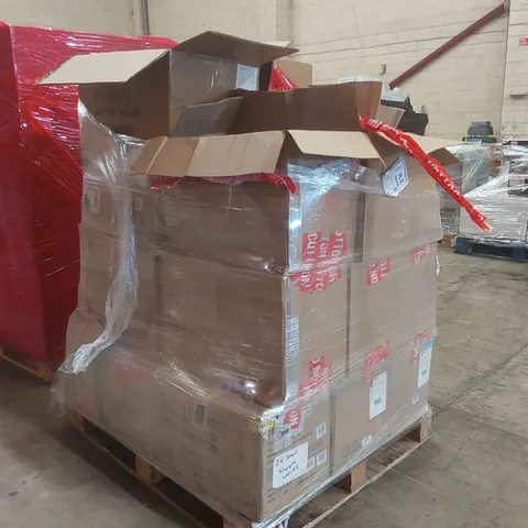 PALLET CONTAINING A LARGE QUANTITY OF ASSORTED BRAND NEW PRODUCTS INCLUDING: CLOTHING, CHRISTMAS ORNAMENTS, WOMEN'S BOOTS, PHONE CASE, JACKET ECT
