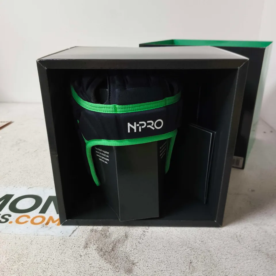 N-PRO HEAD GUARD HEADGEAR – BLACK/GREEN, MEDIUM CHILD 51CM