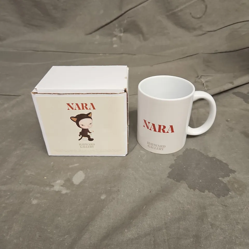 BOXED HAYWARD GALLERY HARMLESS KITY BY YOSHITOMO NARA MUG IN WHITE - COLLECTION ONLY