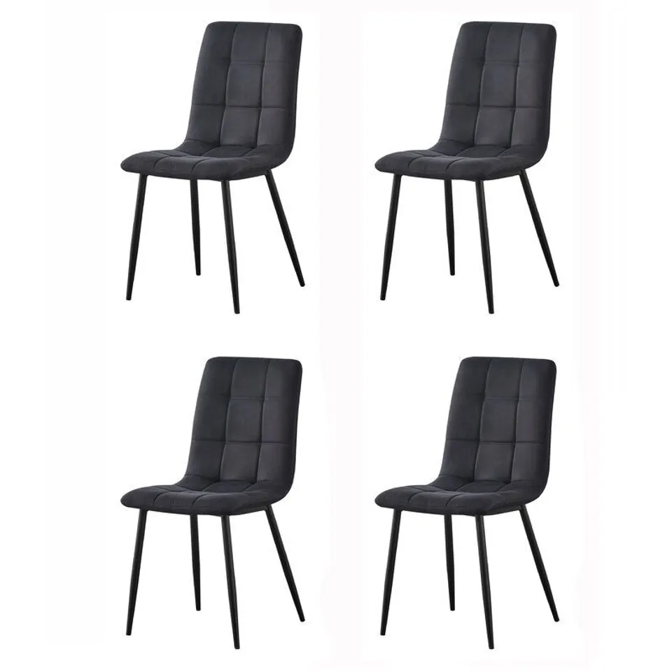 BOXED ALIAUNA BLACK UPHOLSTERED DINING CHAIR 