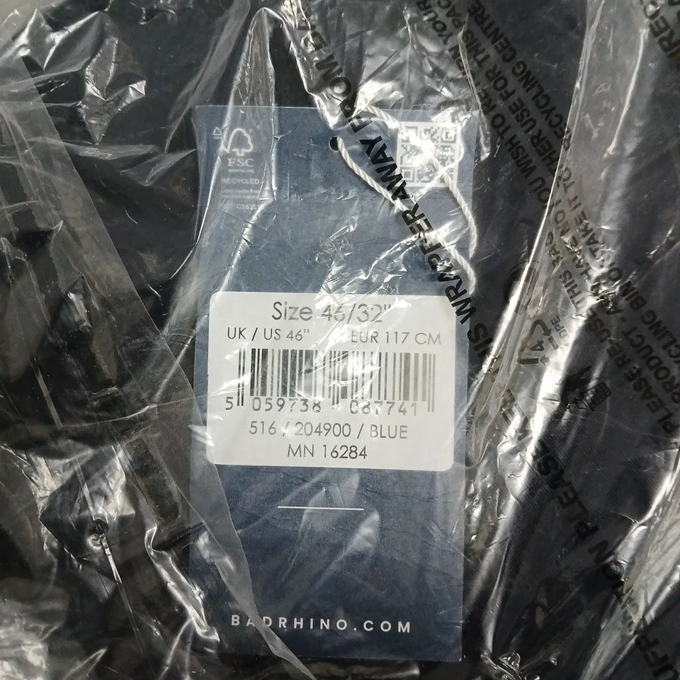 BAD RHINO ESSENTIAL CHINOS IN BLUE SIZE 46X32