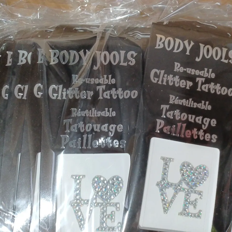 BOX OF APPROXIMATELY 150 BODY JOOLS RE-USEABLE GLITTER TATTOOS