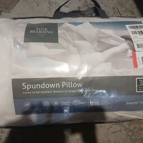 FINE BEDDING COMPANY SPUNDOWN PILLOW – KING SIZE, MEDIUM SUPPORT