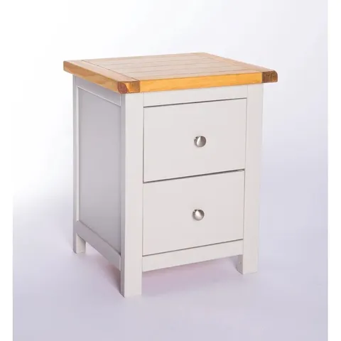 BOXED ESCUDERO SOLID + MANUFACTURED WOOD BEDSIDE TABLE (1 BOX)