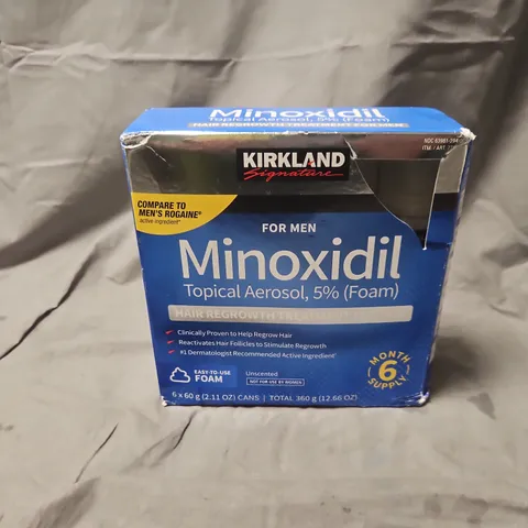 MINOXIDIL 5% TOPICAL FOAM FOR MEN β KIRKLAND SIGNATURE (6 X 60G CANS)