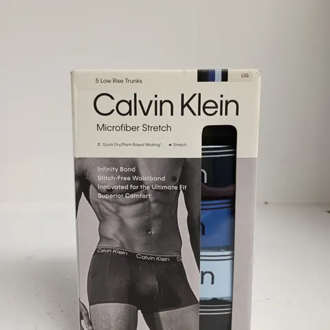 CALVIN KLEIN MICROFIBER STRETCH 5 LOW RISE TRUNKS β BOXED