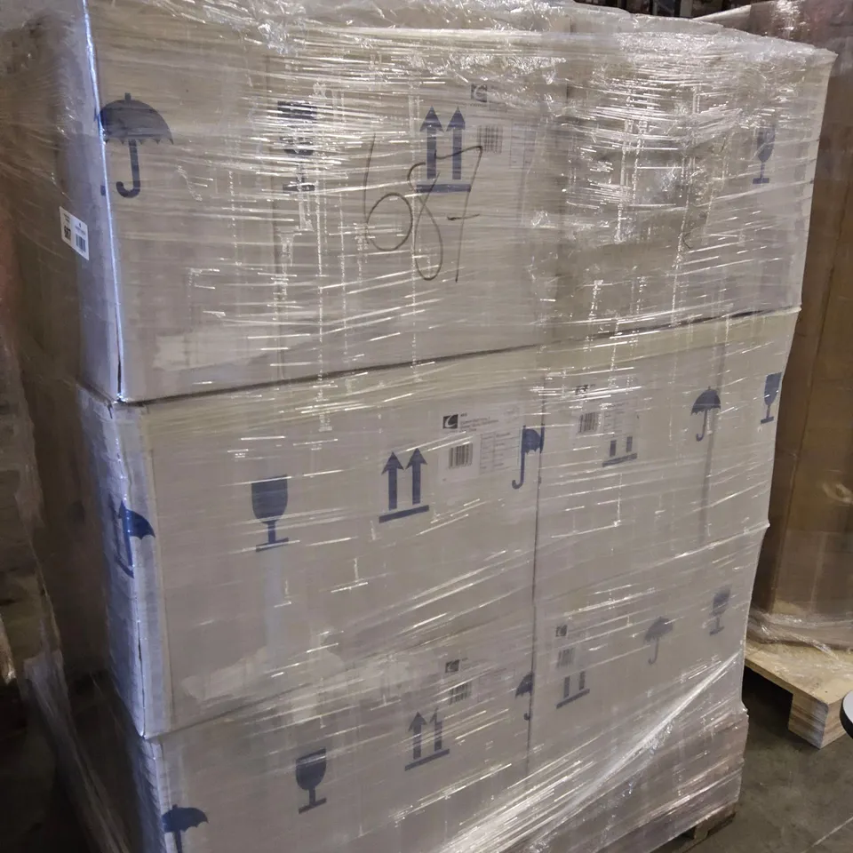 PALLET TO CONTAIN APPROXIMATELY 12 BOXED ESPERIA WALL HUNG VANITY UNITS 600mm MISTY GLOSS