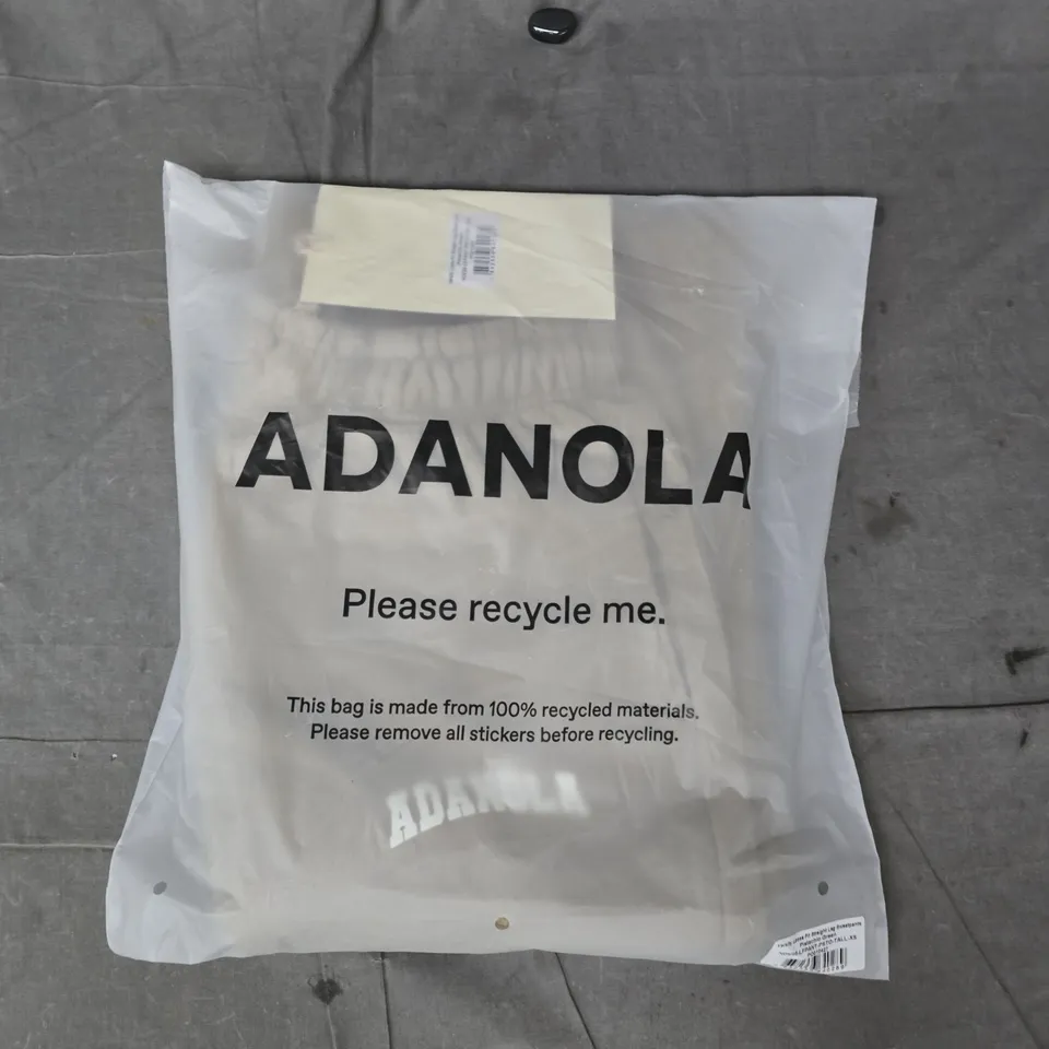 ADANOLA VARSITY LOOSE FIT STRAIGHT LEG SWEATPANTS IN PISTACHIO GREEN SIZE XS