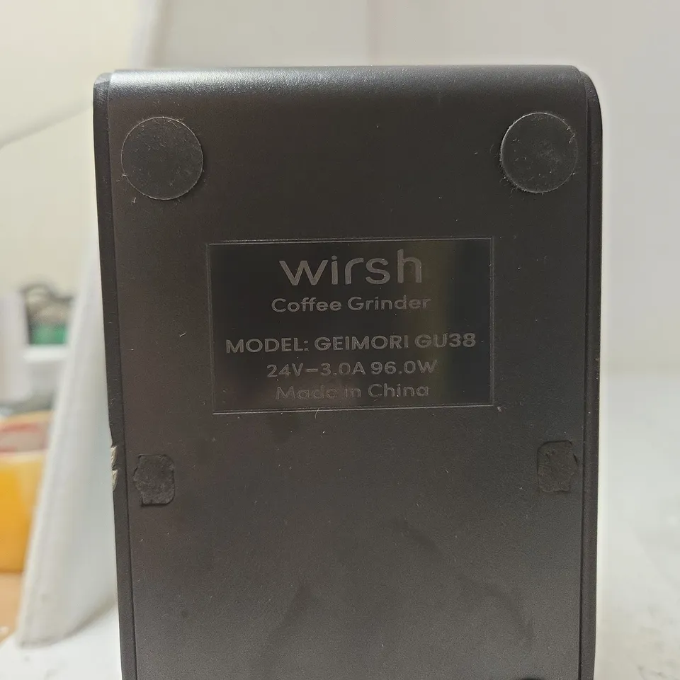 WIRSH COFFEE GRINDER – MODEL GEIMORI GU38, 24V DC 3.0A (96W)
