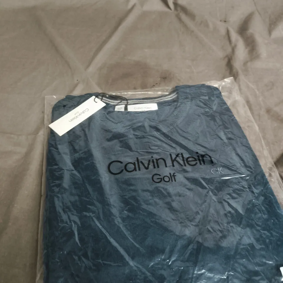 CALVIN KLEIN GOLF SWEATER – NAVY, MEN'S - SIZE XXL
