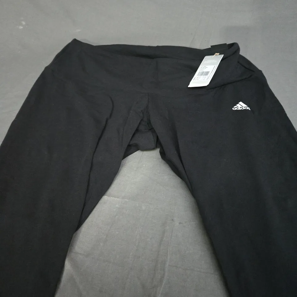 ADIDAS WOMENS STRECH LEGGINGS IN BLACK - UK 2X