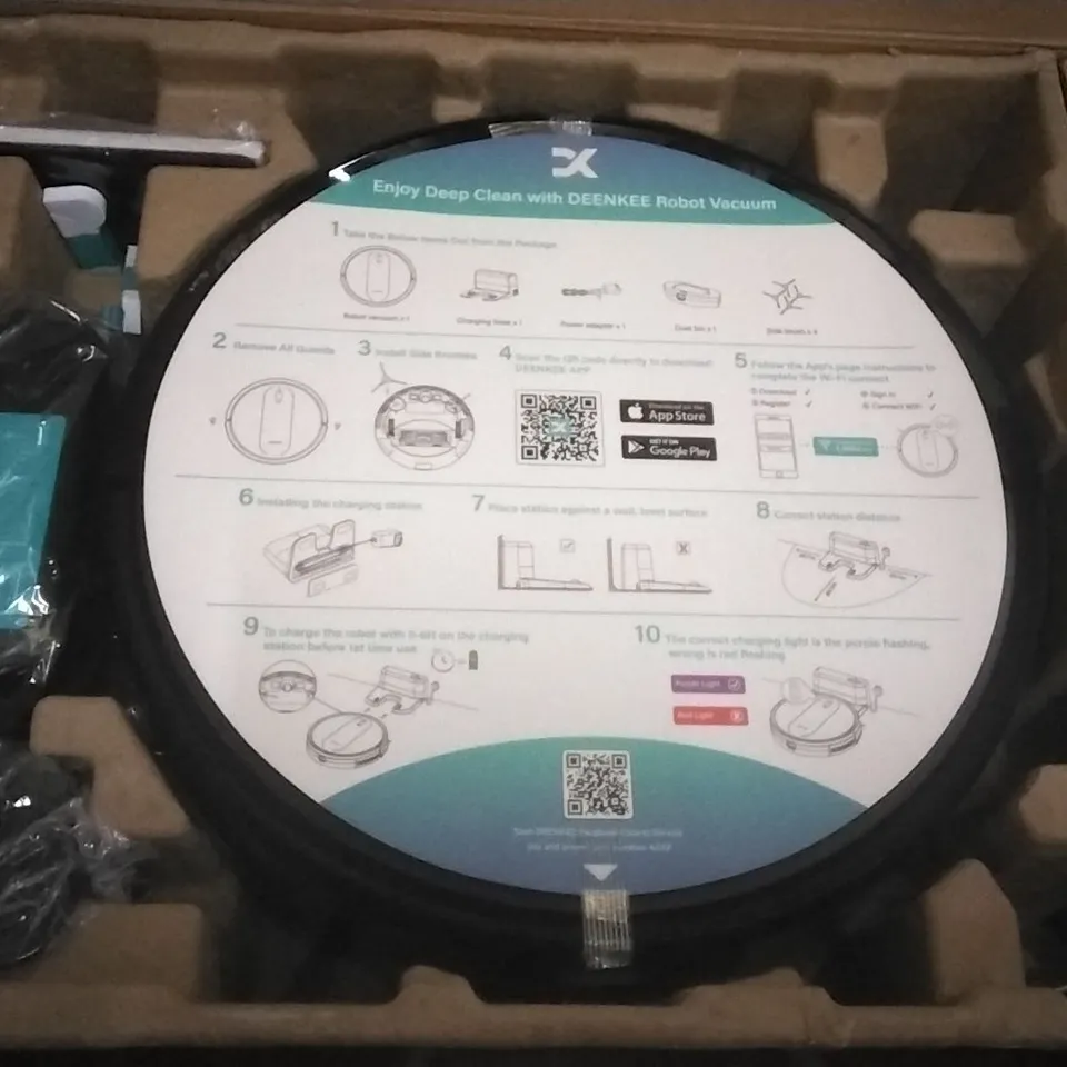 BOXED DEENKEE D30 ROBOTIC VACUUM CLEANER
