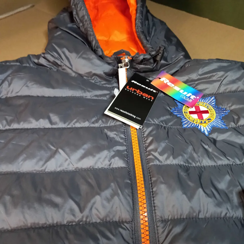 RESULT GREY/ORANGE DETAILED URBAN OUTDOOR JACKET - XL
