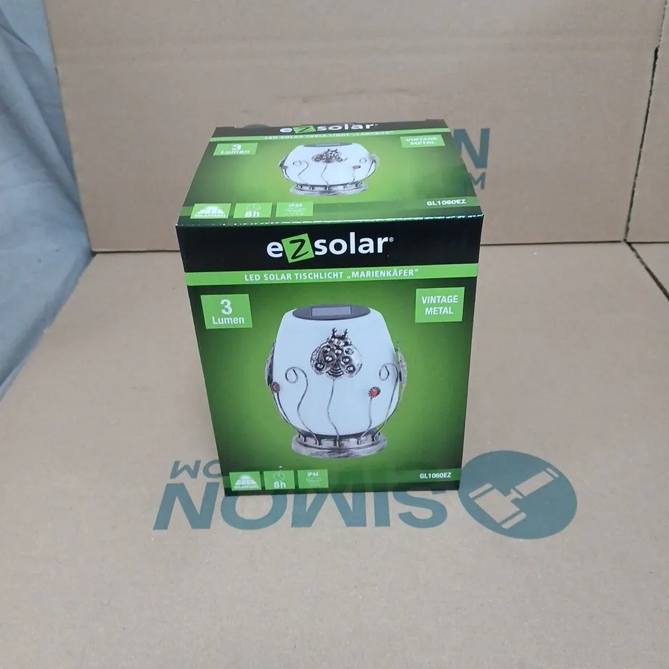 10 X LED SOLAR TABLE LIGHT "LADYBUG" BOXED