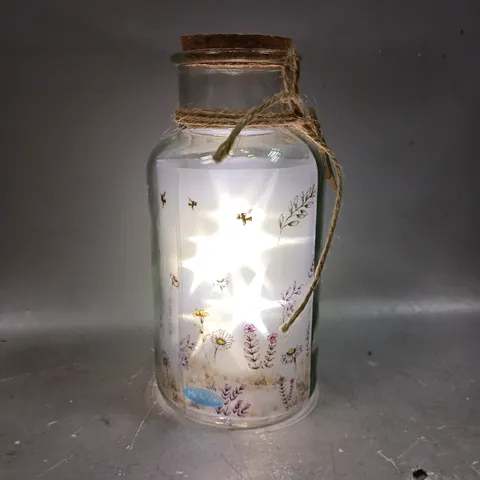 PERSONALISED ME TOO YOU JAR FLORAL LED JAR