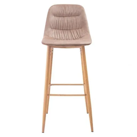 BOXED PAIR OF HARPER BARSTOOLS - BEIGE (1 BOX)