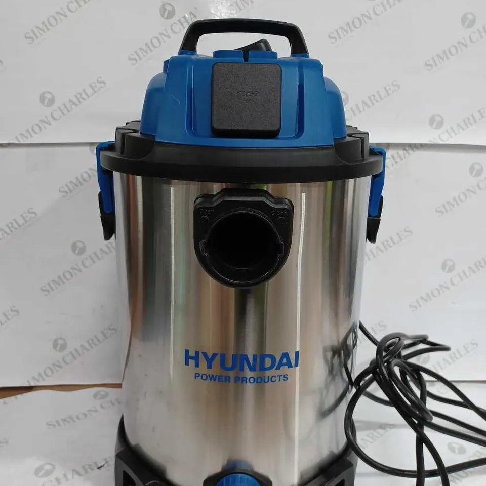 HYUNDAI WET AND DRY VACUUM CLEANER 30L 1400W INDUSTRIAL VACUUM CLEANER