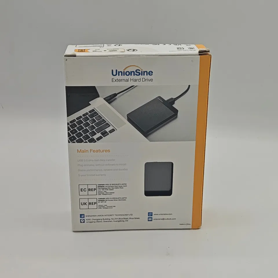SEALED UNIONSHINE DATA POCKET 500GB EXTERNAL HARD DRIVE