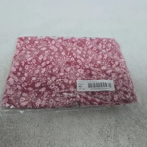 BAGGED BODEN WOMENβS PIA RUFFLE DETAIL TOP β PINK FLORAL, SIZE SR