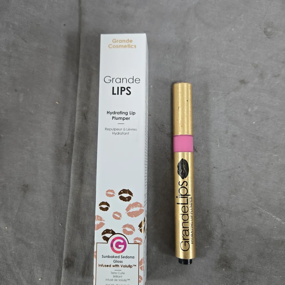 GRANDE LIPS HYDRATING LIP PLUMPER – 2 X GOLD-TUBE LIP PLUMPERS (GRANDE COSMETICS)