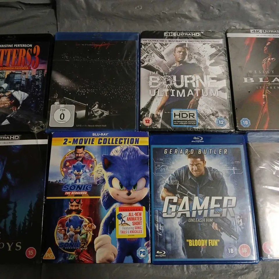 LOT OF 23 ASSORTED MEDIA ITEMS TO INCLUDE BLADE ULTRA 4K HD, FAR CRY 4 FOR XBOX ONE AND MORTAL ENGINES BLUE RAY