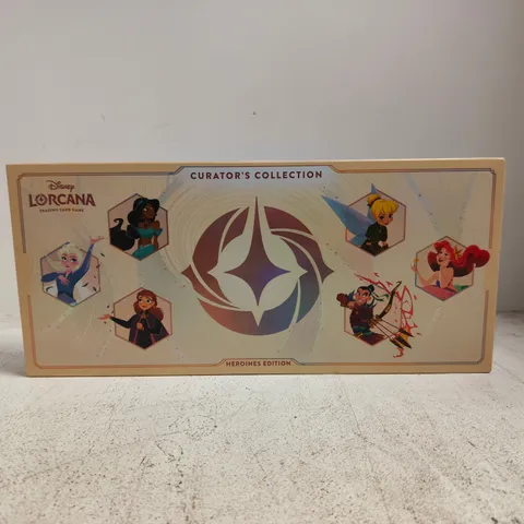 DISNEY LORCANA CURATOR'S COLLECTION HEROINES EDITION TRADING CARD GAME BOX