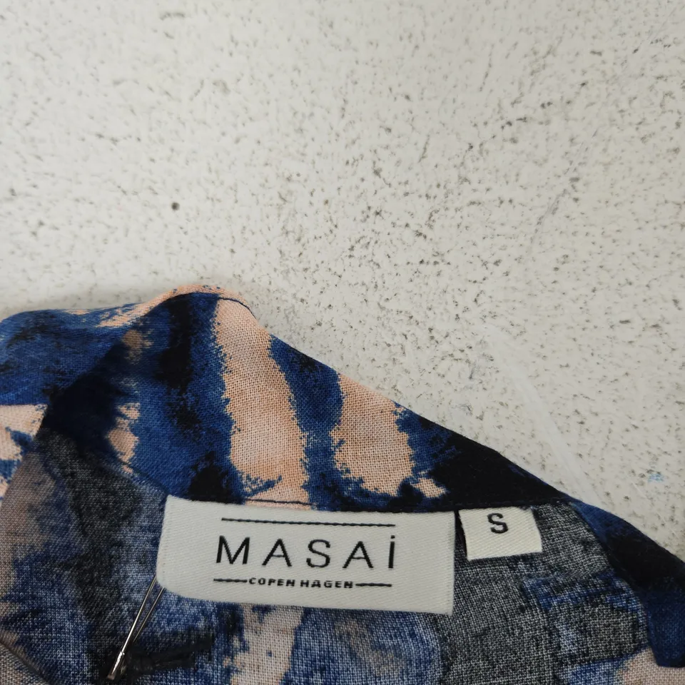 MASAI COPENHAGEN BLUE TIE-DYE TOP – UK SIZE S