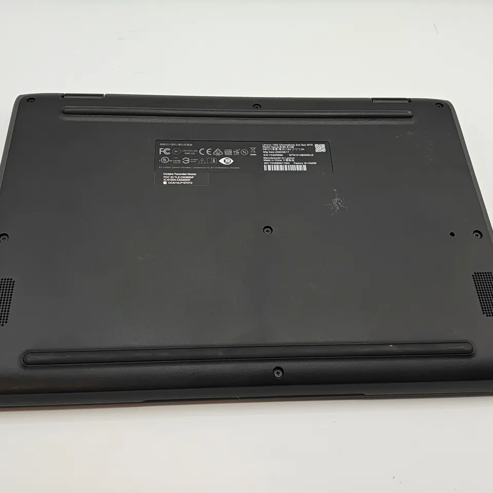UNBOXED LENOVO 100E CHROMEBOOK 2ND GEN MTK LAPTOP IN BLACK