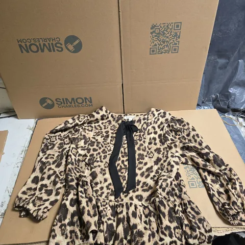 MONSOON LEOPARD PRINT TOP– UK SIZE M