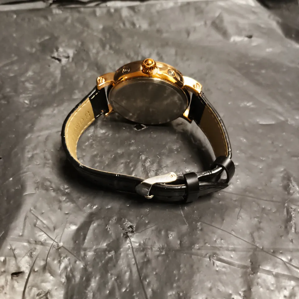 MENS ERNEST FERDINAND WATCH – FUNCTIONING SUB DIALS – LEATHER STRAP