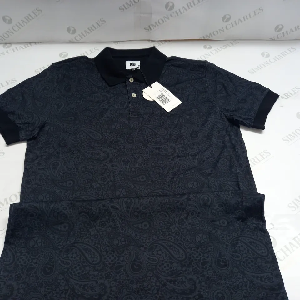 PRETTY GREEN TONAL WONDERWALL PAISLEY POLO - S
