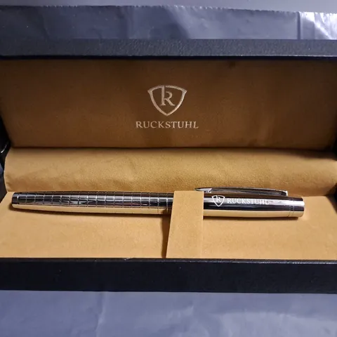 RUCKSTUHL STAINLESS STEEL LUXURY PEN IN GIFT BOX