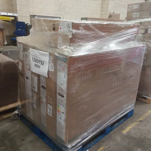 PALLET CONTAINING A LARGE QUANTITY OF ASSORTED DAMAGED TVs