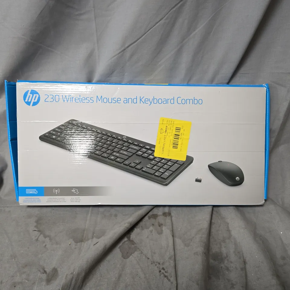 3 X HP 230 WIRELESS KEYBOARD AND MOUSE COMBO. FAULTY