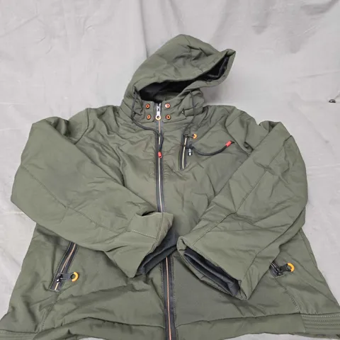 ZHANG HAO MENS HOODED COAT SIZE S