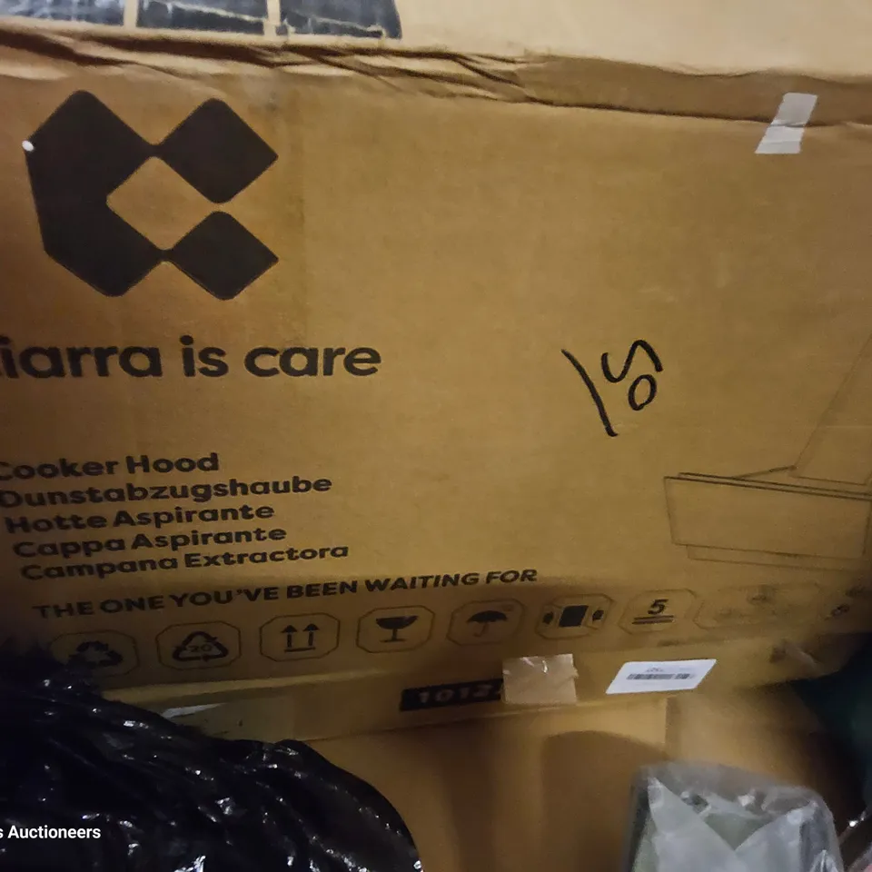 PALLET OF ASSORTED ITEMS TO INCLUDE, CYCLE EXCERCISER, PARTY & CRAFT PACKS, JIG SAW PUZZLES, CUSHIONS, COOKER HOOD.