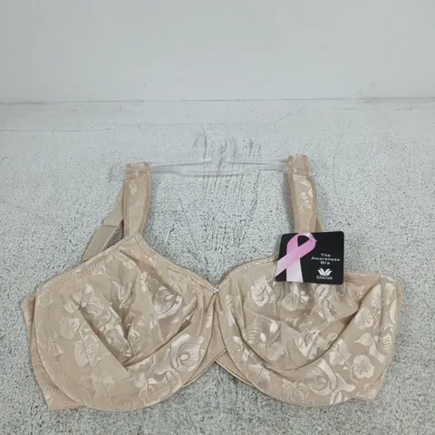WACOAL THE AWARENESS BRA – BEIGE LACE, UK 34E (US 34DDD)