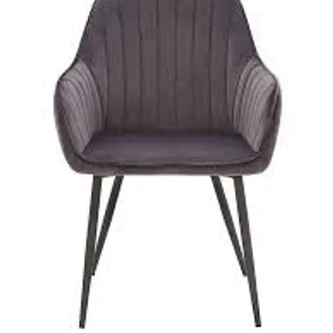 BOXED PAIR OF ALISHA DINING CHAIRS BLACK (1 BOX) [COLLECTION ONLY]