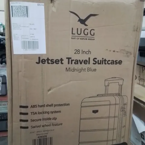 BOXED LUGG 28INCH JETSET TRAVEL SUITCASE MIDNIGHT BLUE 