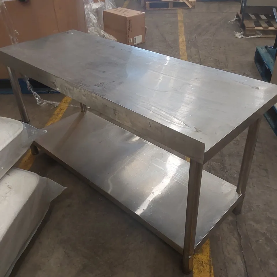COMMERCIAL STAINLESS STEEL PREP TABLE