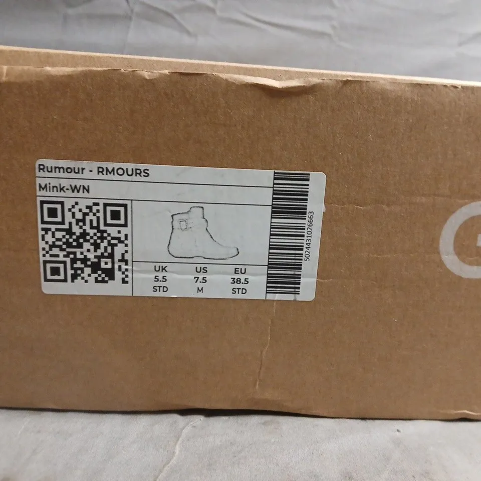 Women's Brown Suede Ankle Boots – UK 5.5 (US 7.5, EU 38.5)