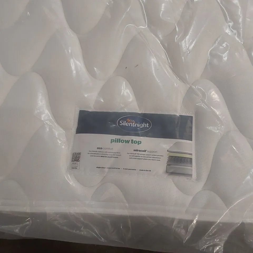 QUALITY BAGGED SILENTNIGHT PILLOW TOP 135CM DOUBLE MATTRESS