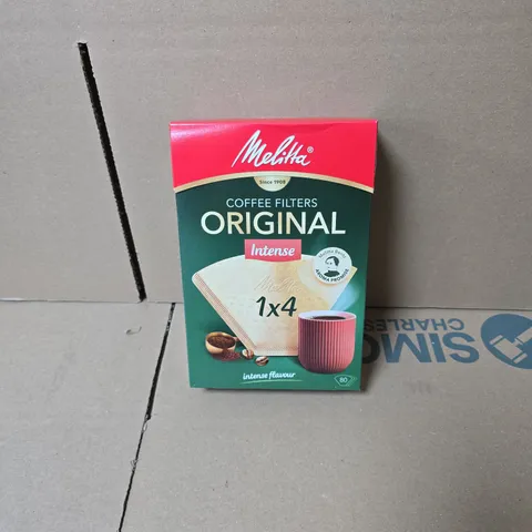 BOX OF 4 X APPROXIMATELY 8 MELITTA COFFEE FILTERS INTENSE BOXED