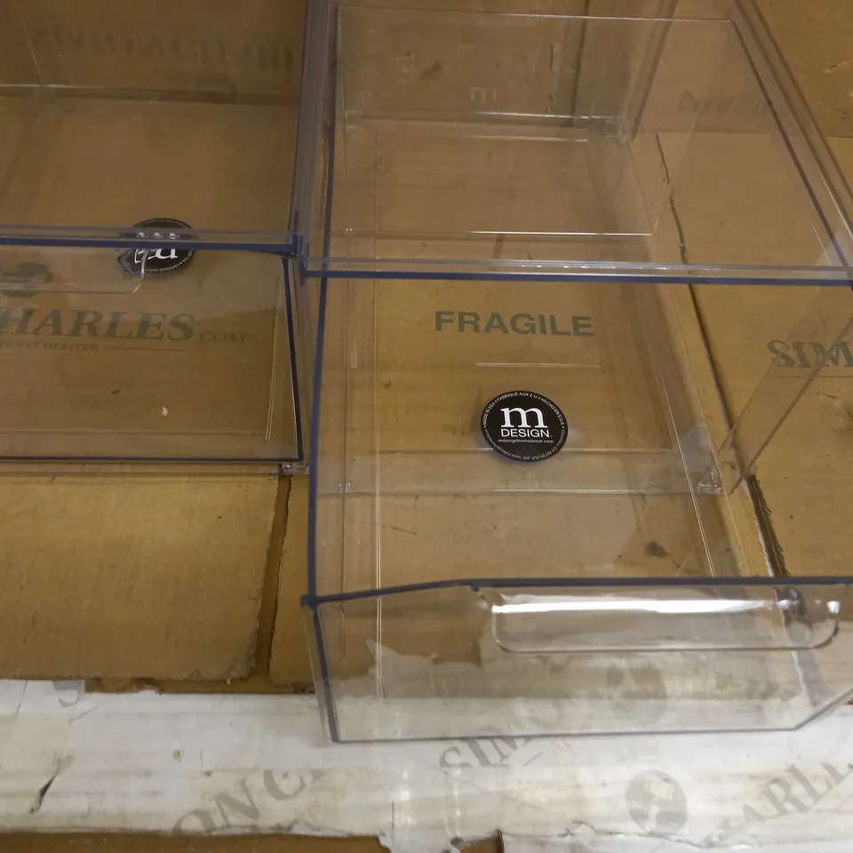 MDESIGN TRANSPARENT STORAGE DRAWERS 